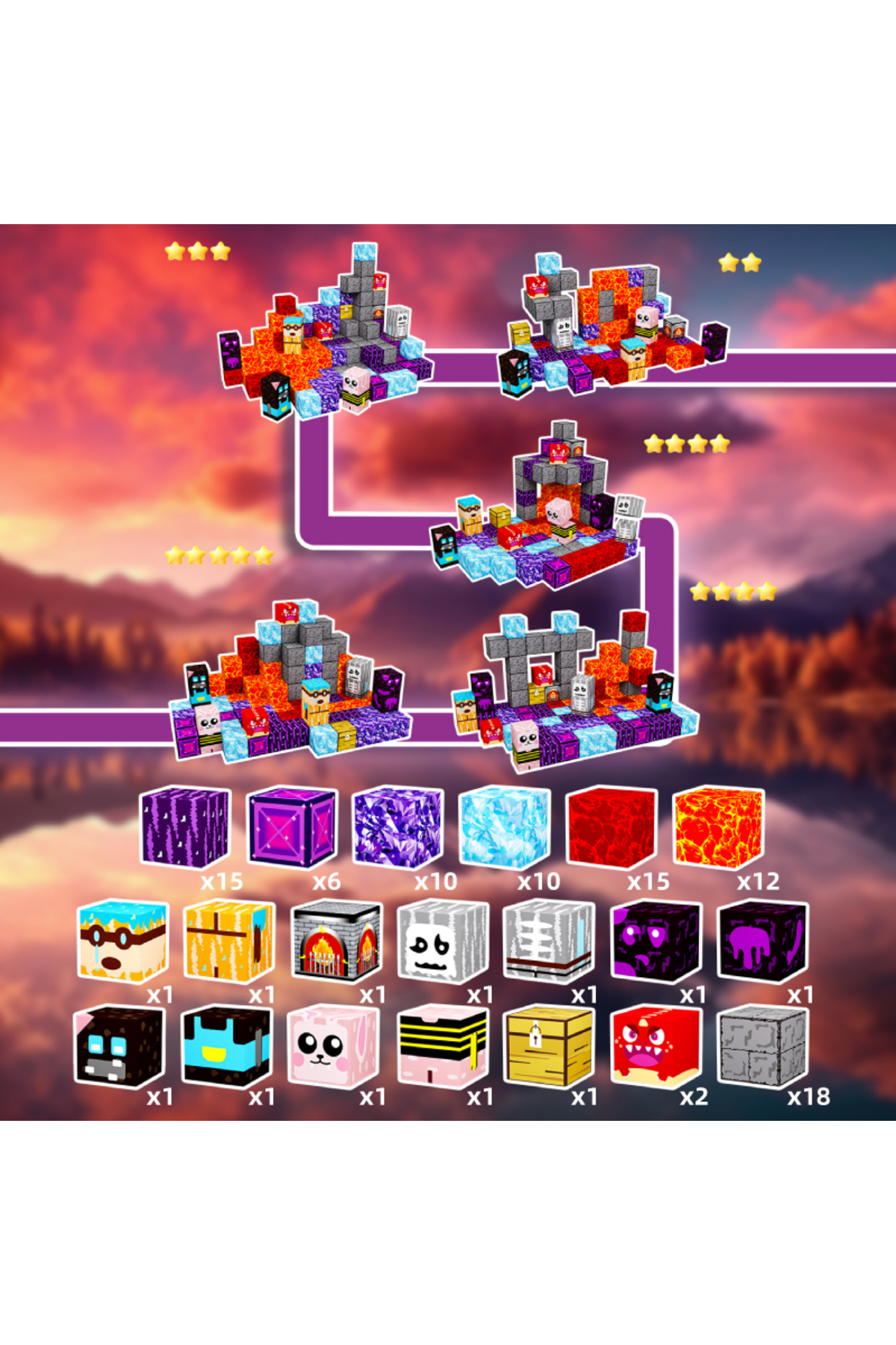 cixingjimu ۱۰۰ تکه (888-35) پازل تم لاوا مشکی برای پسران و دختران ۳ تا ۶ ساله، آموزشی کودکان