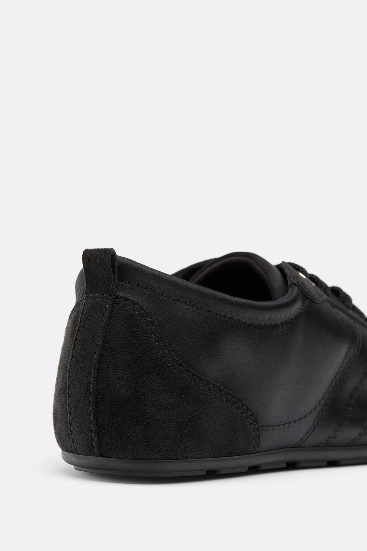 Stradivarius  Saten yüzeyli ince tabanlı spor ayakkabı - Görsel 3