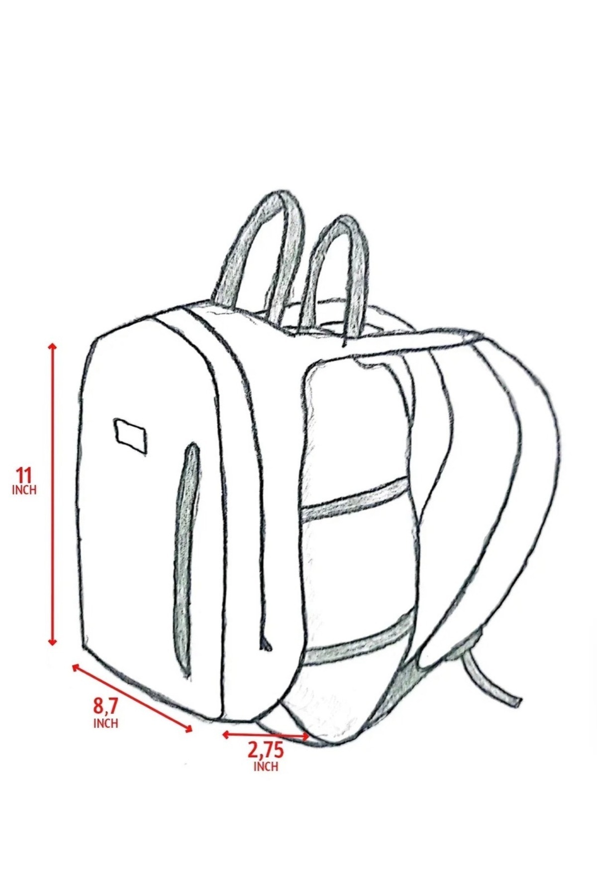 Ucuz Depo Popin’jo Paten Sırt Çantası (Açık Yeşil) fotoğrafı 4 (önizleme)