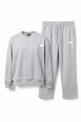 VIAResmi 3 İPLİK ŞARDONLU İÇİ YÜNLÜ YUMUŞACIK VIA LOGO NAKIŞLI EŞOFMAN TAKIMI