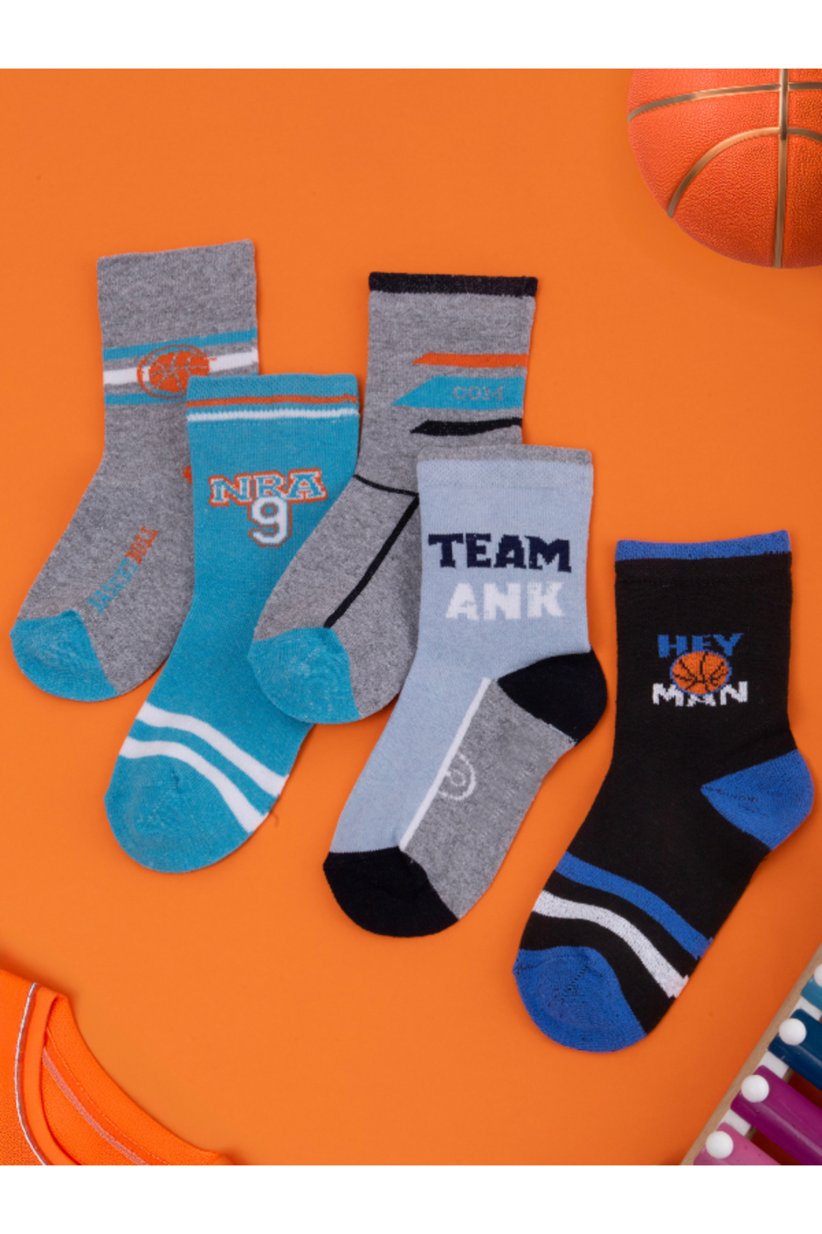 Hobins Sportswear & Company 10'çift Bebek & Çocuk Lüx Çorap Günlük Kullanıma Uygun Nefes Alabilen Dört Mevsim Okul Çorabı fotoğrafı 5 (önizleme)
