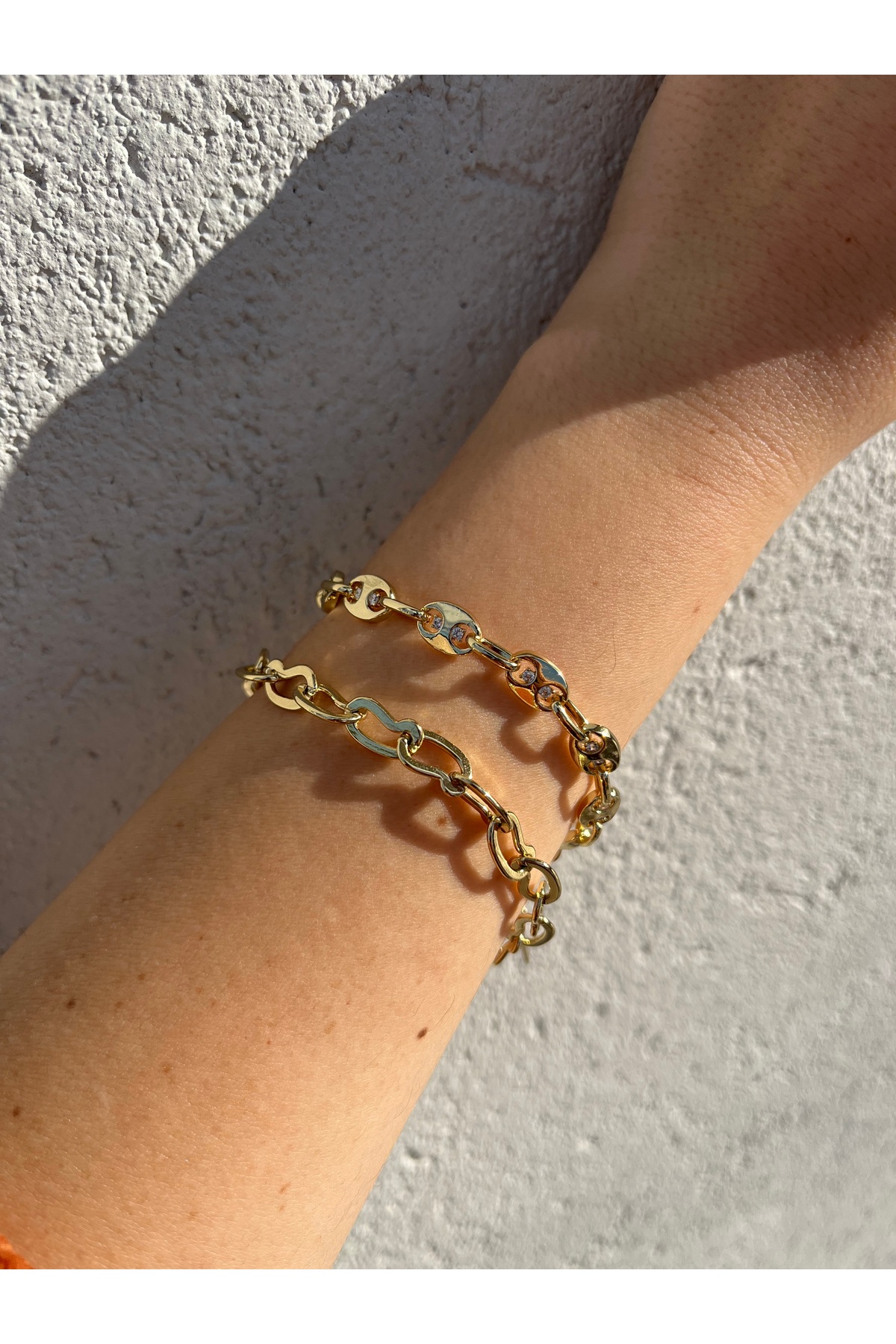 14 k gold renk kararmaz bileklik
