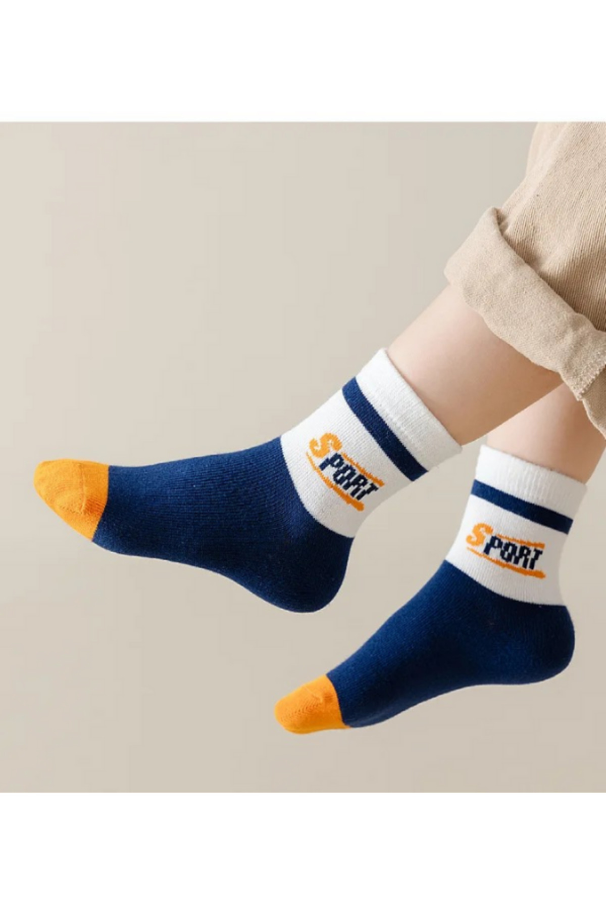 Hobins Sportswear & Company 10'çift Bebek & Çocuk Lüx Çorap Günlük Kullanıma Uygun Nefes Alabilen Dört Mevsim Okul Çorabı fotoğrafı 3 (önizleme)