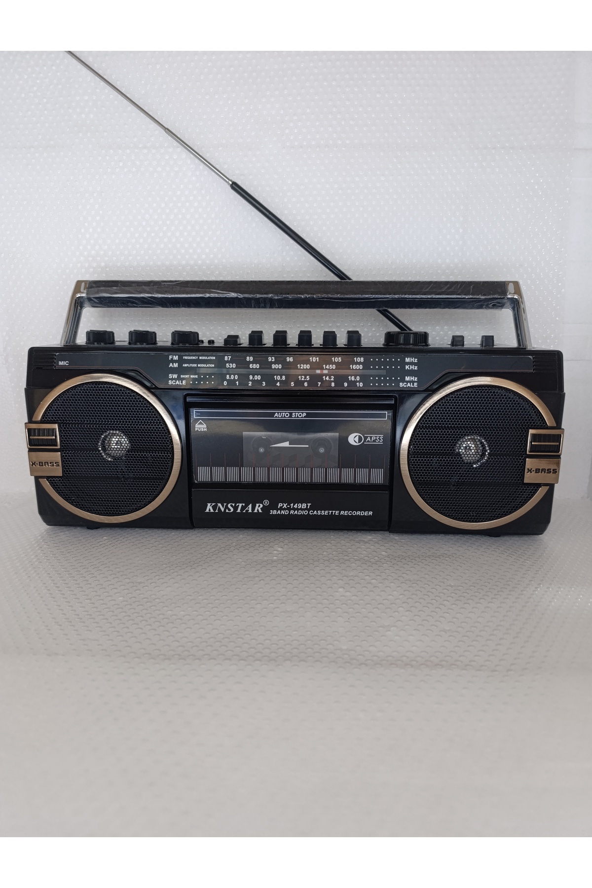 Nostalji Radyo Kaset Çalar Bluetooth Hoparlör Klasik Radyo