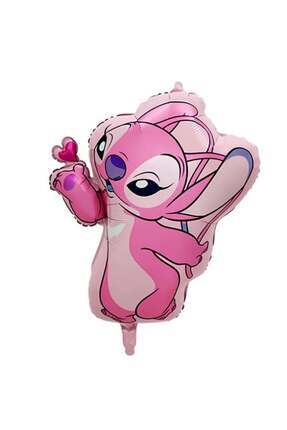 düskapanıparti Stitch Angel Doğum Günü Folyo Balon 71*59 cm