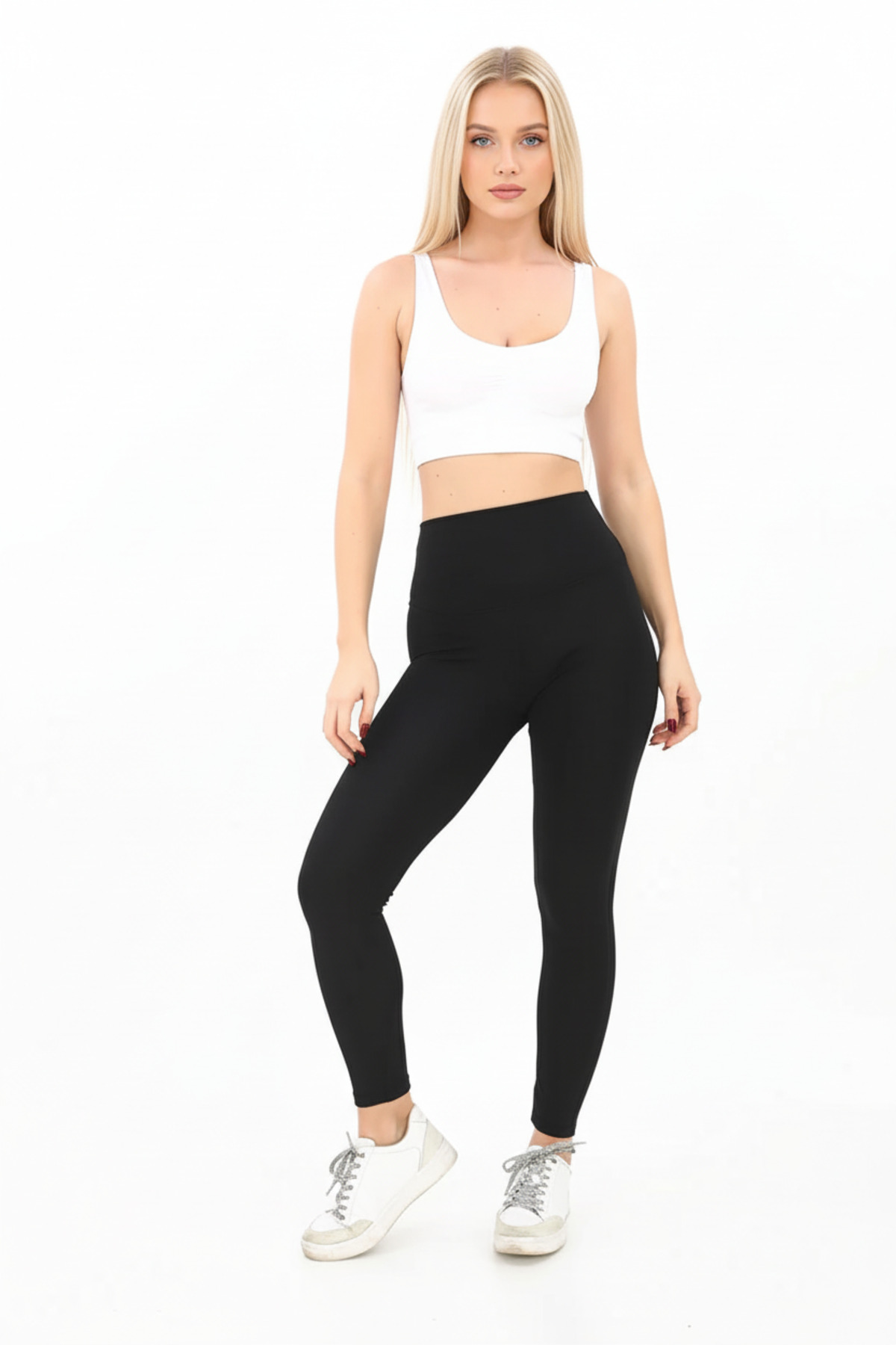 Women's Fleece Leggings Plush High Waist Black Premium Quality