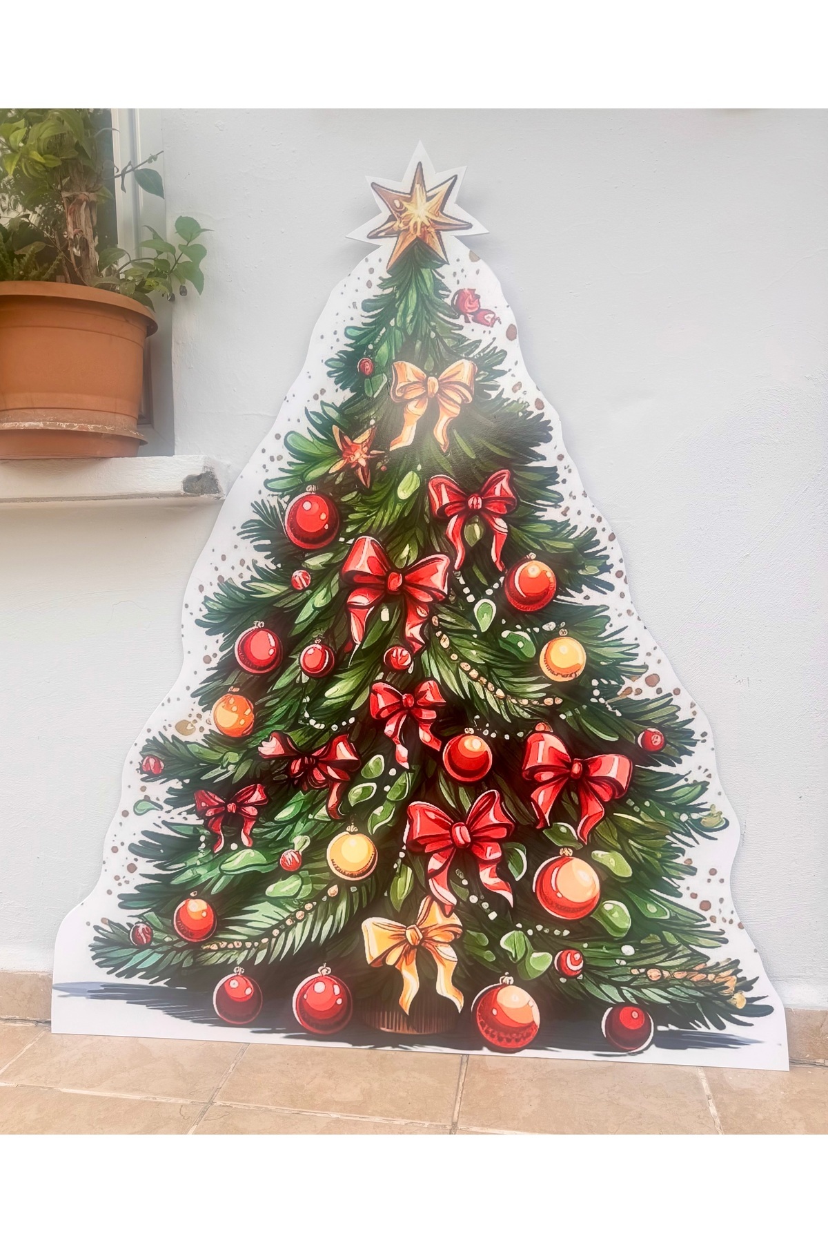 Nice events Yılbaşı ağacı ayaklı pano 70 cm