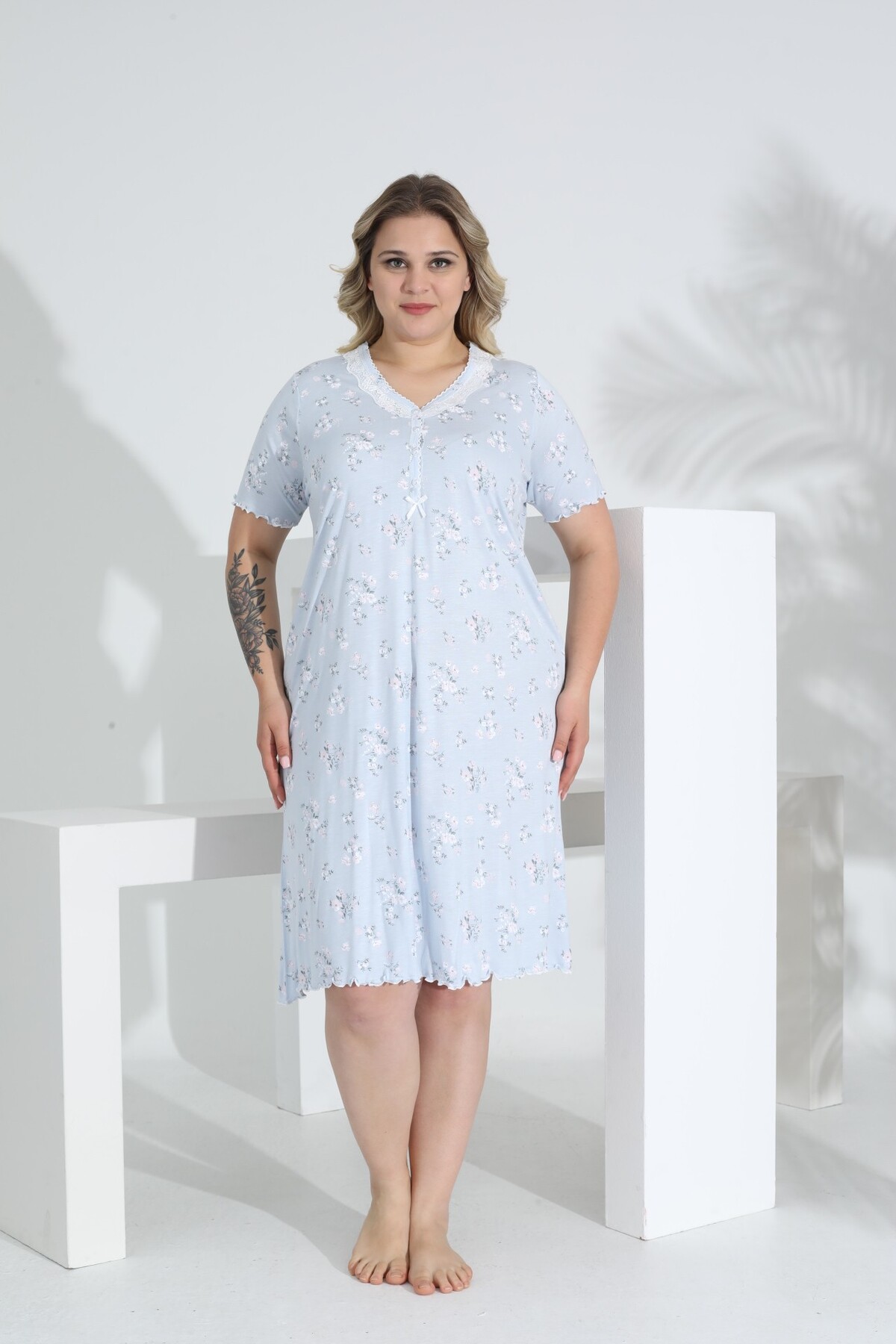 Evia Angelique Bambu Kısa Kol Kadın Elbise 22522