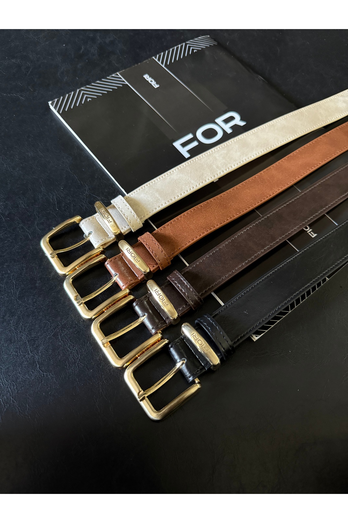 Fiori  4'lü Toka Köprü Kadın Kemer, Pantolon Kemeri, Ceket Kemeri, Elbise Kemeri, Gömlek Kemer - Görsel 2