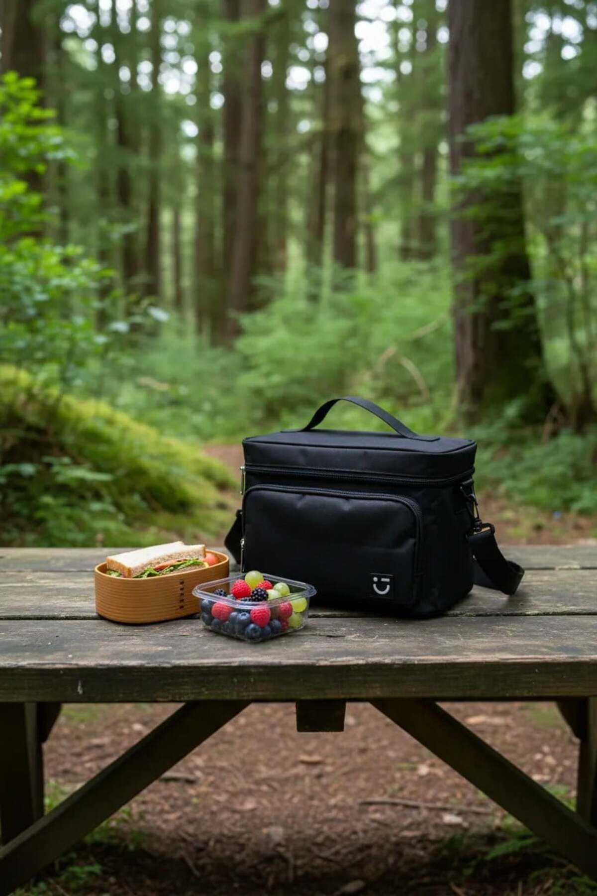 Miniso Düz Renkli Büyük Kapasiteli Çapraz Askılı Yiyecek Çantası