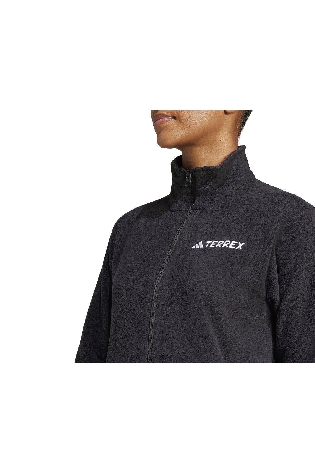 adidas W Terrex Mt Ess Fz Fl Kadın Outdoor Ceketi JP0800 Siyah görsel 5