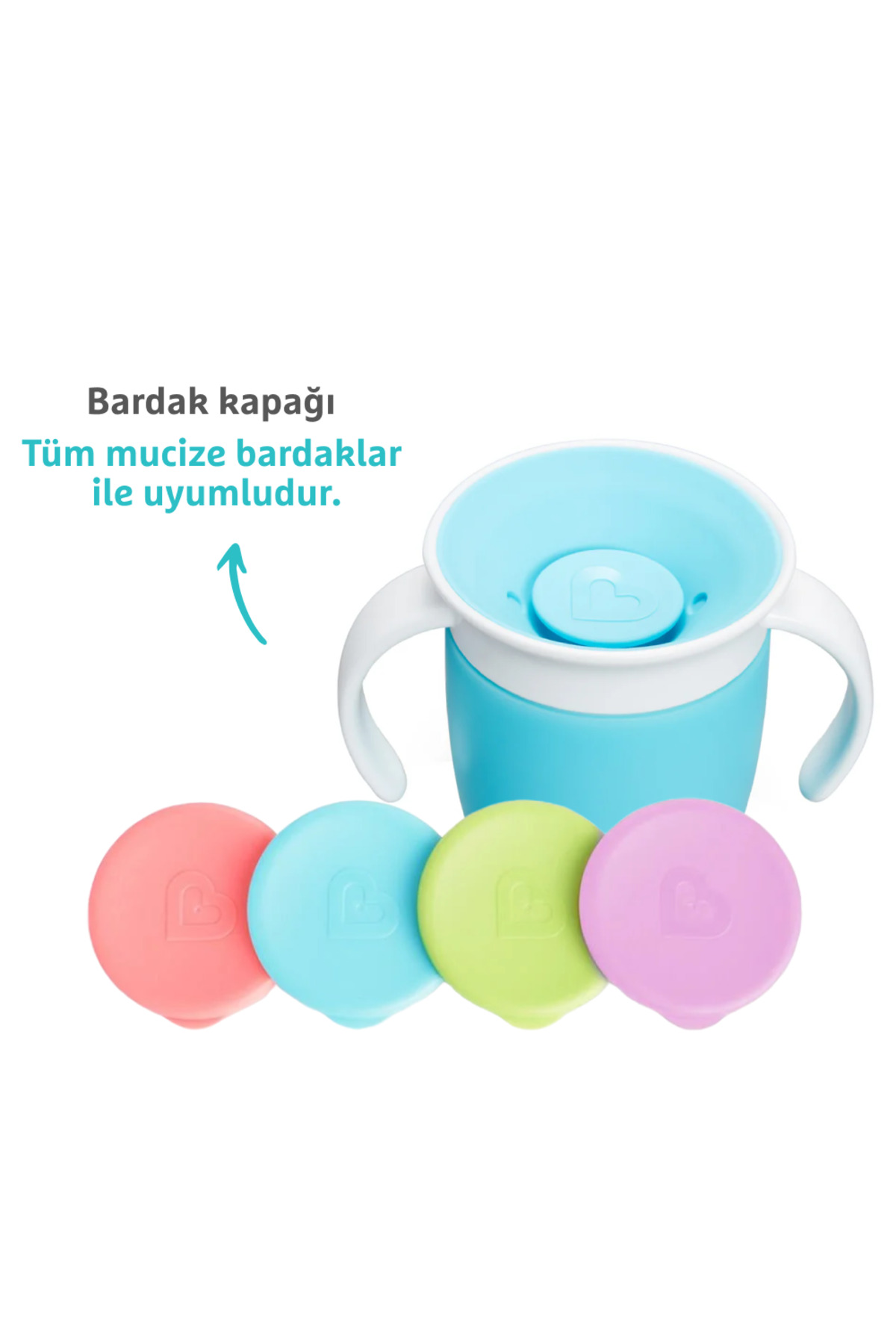 Munchkin Mucize 360° Alıştırma Bardağı, 6ay+, 207ml, Mavi Bardak Kapağı İle Birlikte fotoğrafı 2 (önizleme)