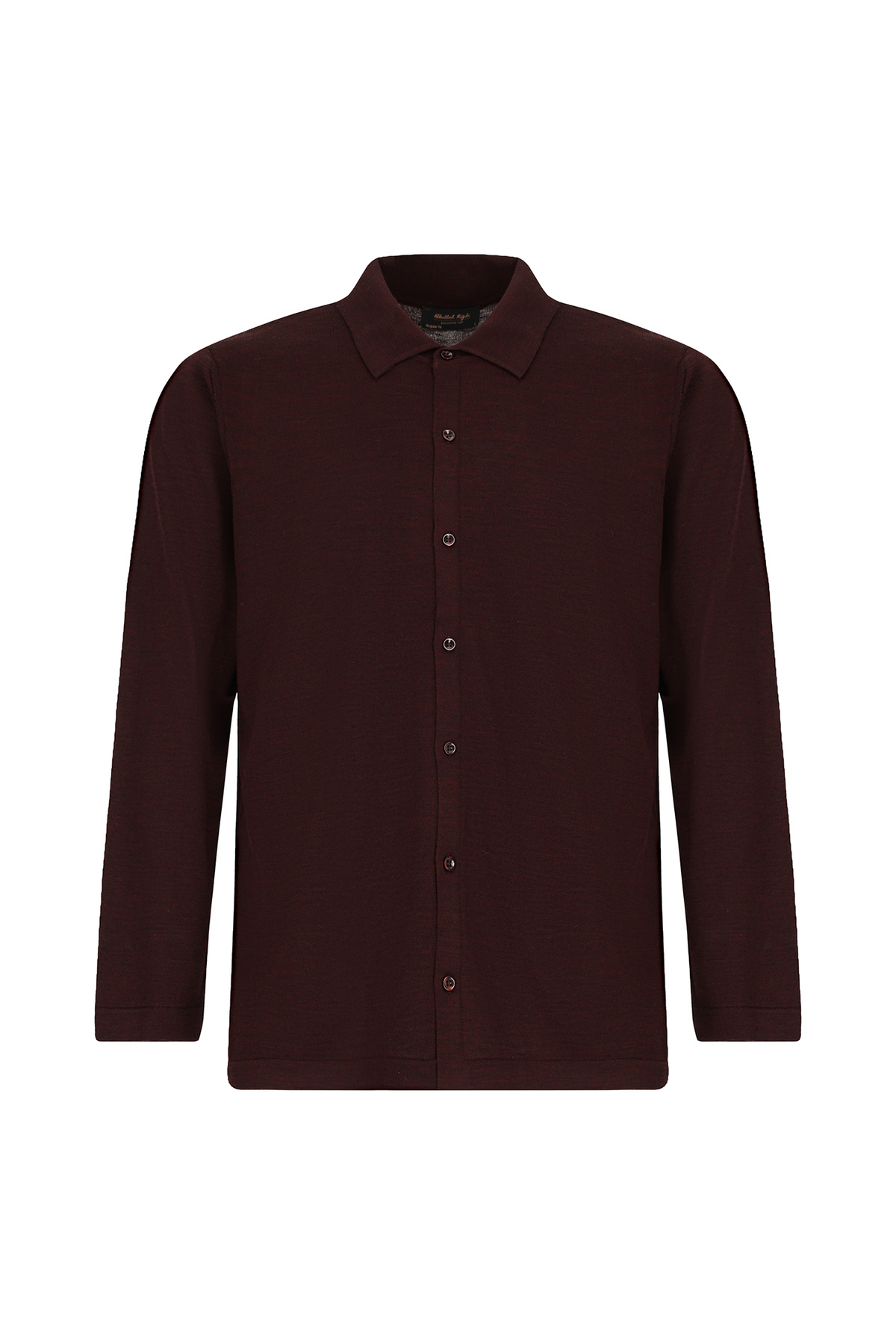 کیگیلی پیراهن بافتنی پشمی یقه دکمه‌دار معمولی