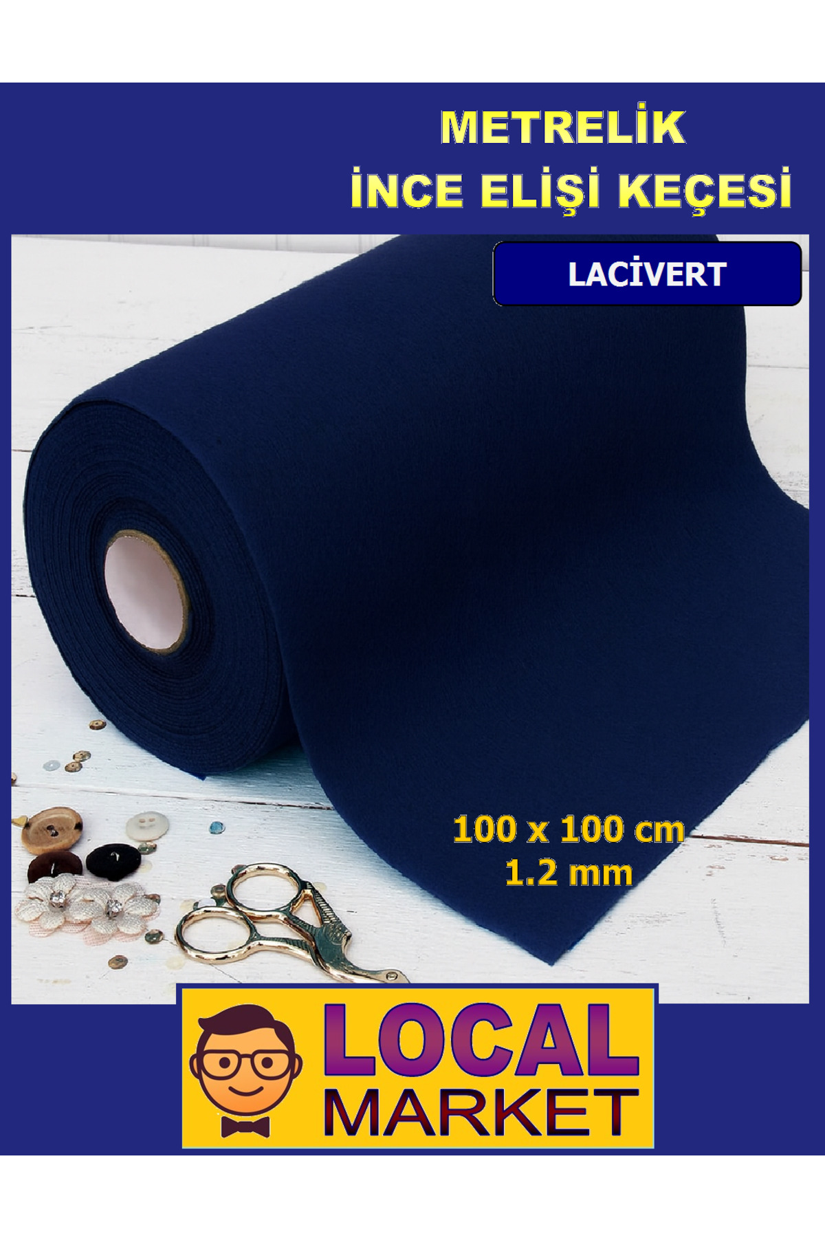 Meter Thin Felt, Craft, Event, Activity felt 100cm x 100cm (1 square meter)