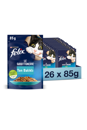 FELIX Ton Balıklı Yaş Kedi Maması 85 gr X 26 Adet