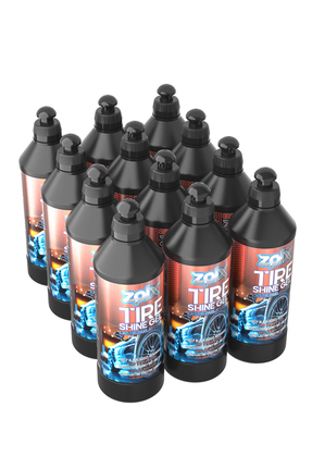 zolx Lastik Parlatıcı Temizleyici Jel Lastik Temizleme Jeli 12 Adet 500ML + 1...