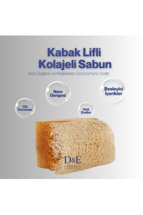 DECOSMETİC DOĞAL KABAK LİFLİ KOLEJEN SABUN