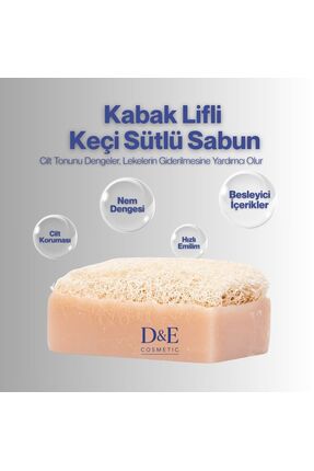 DECOSMETİC DOĞAL KABAK LİFLİ KEÇİ SÜTLÜ SABUN