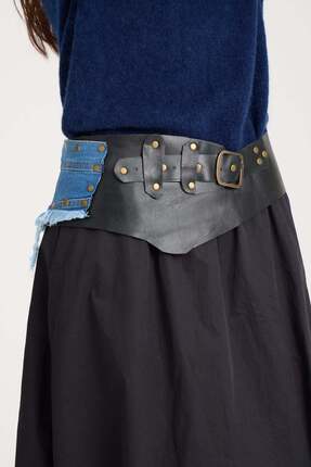 Yılday Gür Butik Chestler El Yapımı Denim Deri Kemer