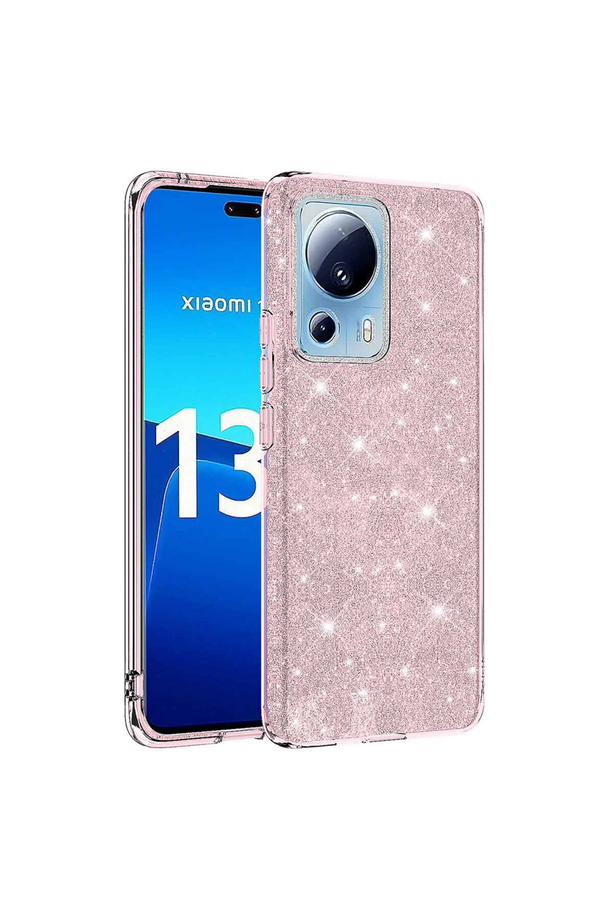 Xiaomi Mi 13 Lite Case Glitter Glossy Hard TPU+PC Durable Case
