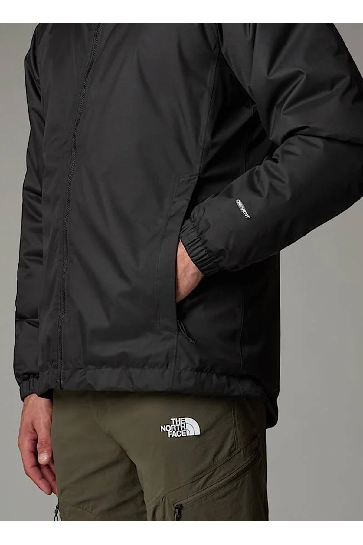 NF00C302KX71-QUEST INSULATED Siyah Kapüşon Yaka Standart Fit Erkek Mont — مشکی 5003310082 — تصویر 4 از 5
