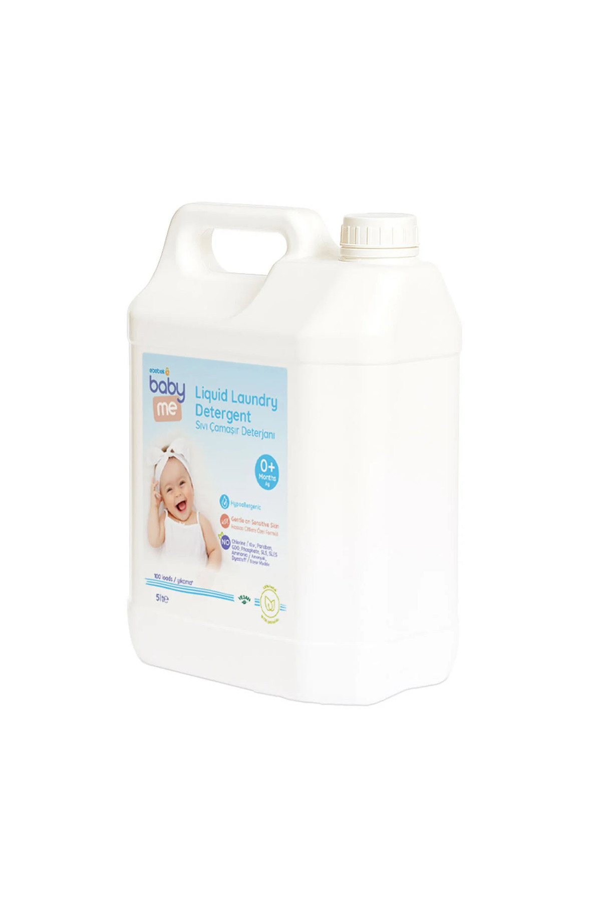 Baby Me Doğal Sıvı Bebek Çamaşır Deterjanı 5000 ml, Doğal Çamaşır Yumuşatıcı 5000 Ml Set fotoğrafı 4 (önizleme)