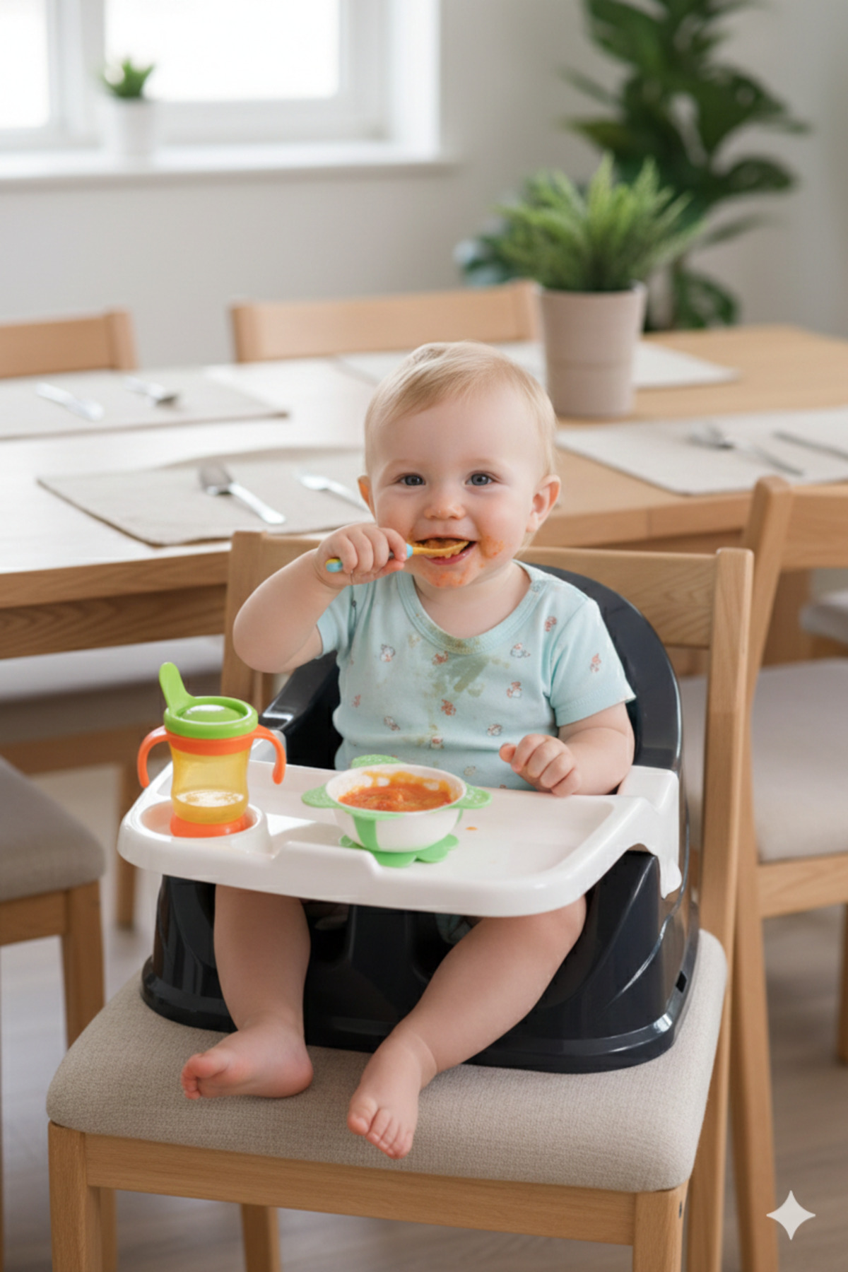 Tommybaby Oyun Piknik Mama Koltuğu Bebek Mama Oturağı Sandalye Üstü Mama Oturağı fotoğrafı 2 (önizleme)