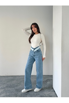 BLUE MARLIN KEMER YAKALI TAM KALIP BOL PAÇA JEANS