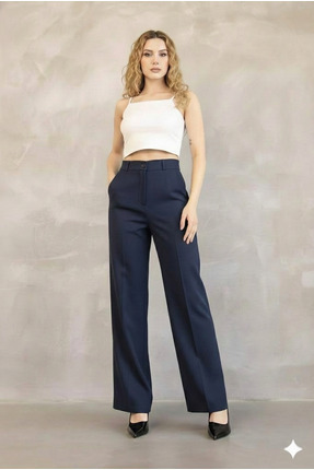 LEXİNWEAR Kadın Palazzo Pantolon İthal Kumaş Doubleface Yüksek Kaliteli Ürün ...