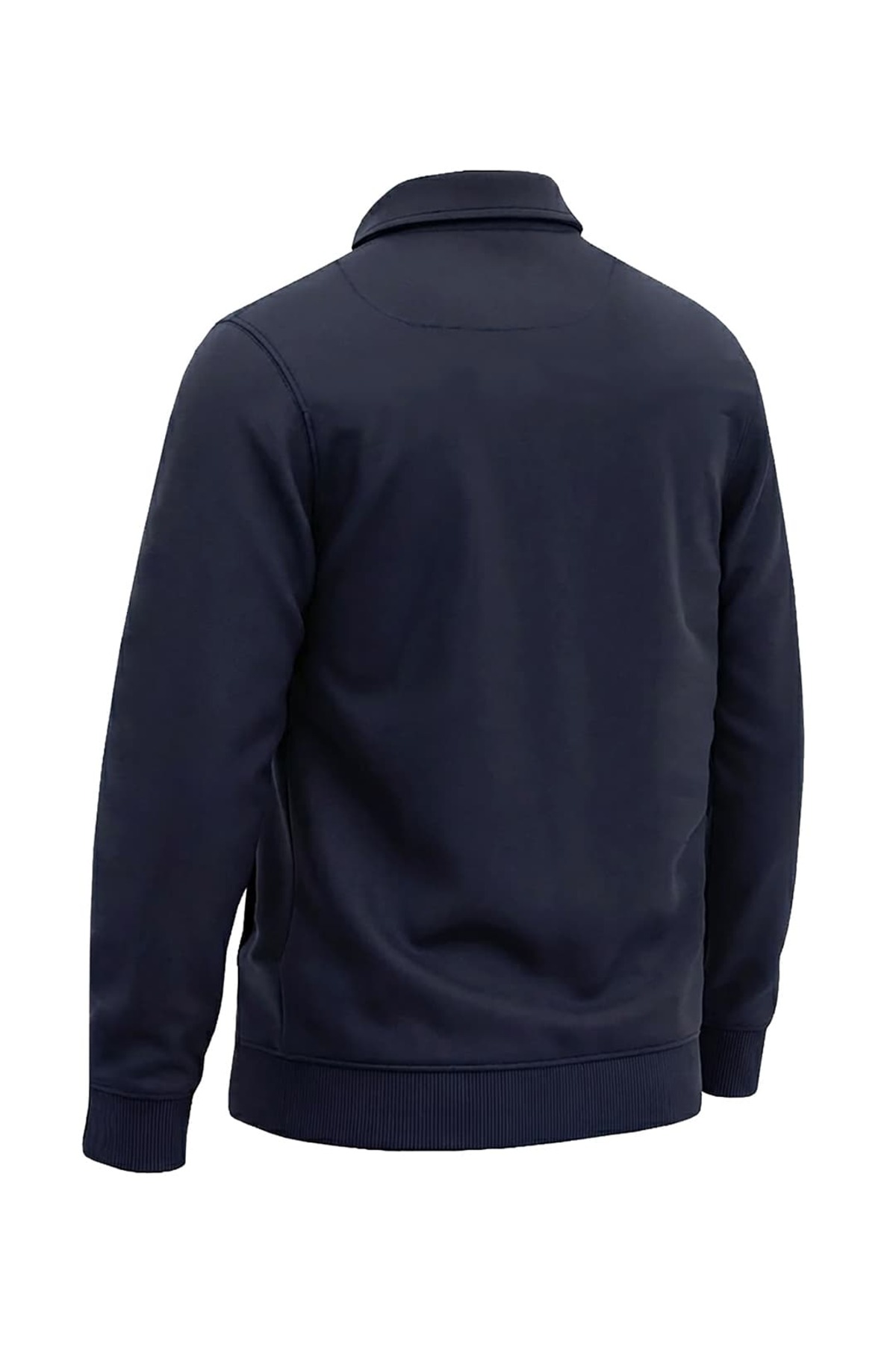 tambattal Kışlık Büyük Beden 3 iplik Yarım Fermuarlı Kanguru Cep Sweat (Geniş Rahat Kalıp) görsel 3