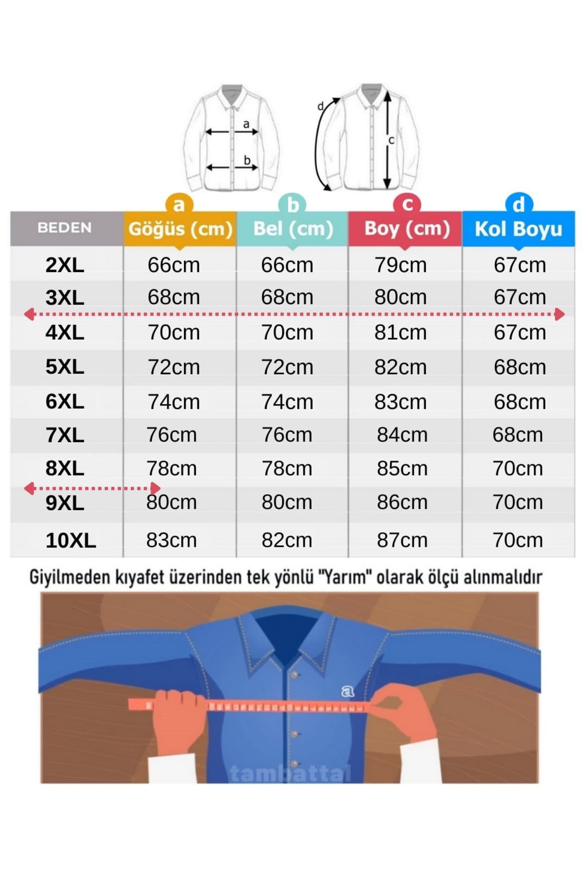 tambattal Kışlık Büyük Beden 3 iplik Yarım Fermuarlı Kanguru Cep Sweat (Geniş Rahat Kalıp) görsel 4