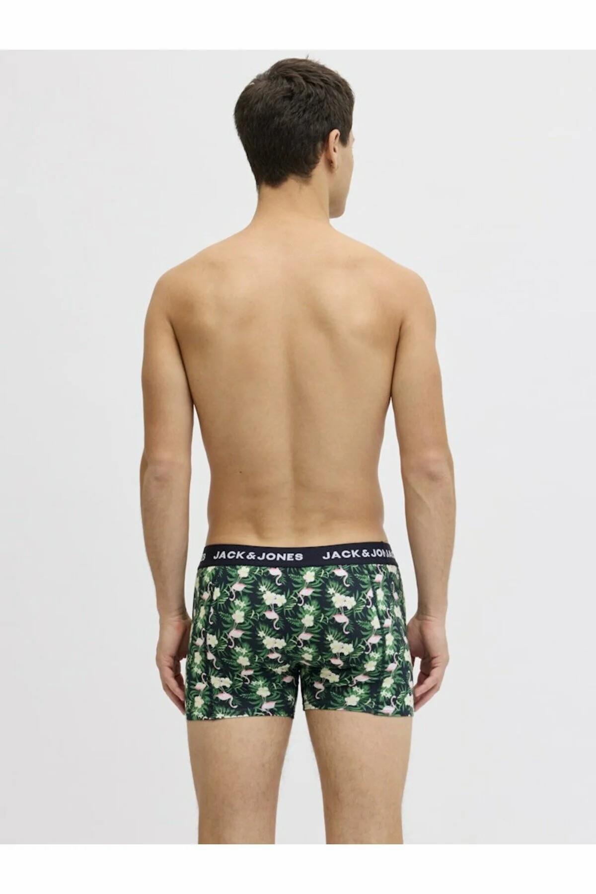 باکسر مردانه طرح دار فاق نرمال | جک اند جونز Jack & Jones 12291169 - تصویر 3