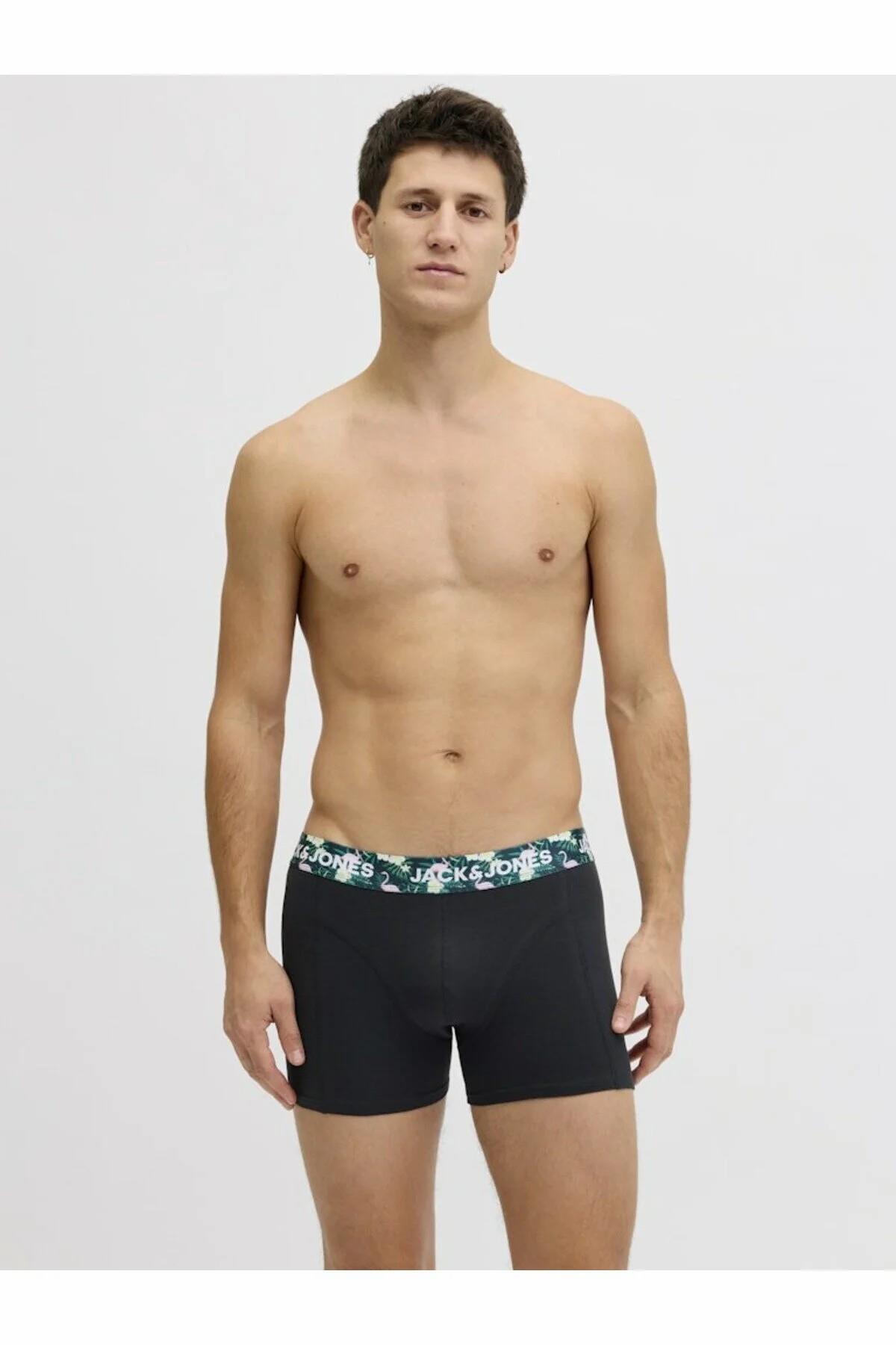 باکسر مردانه طرح دار فاق نرمال | جک اند جونز Jack & Jones 12291169 - تصویر 5