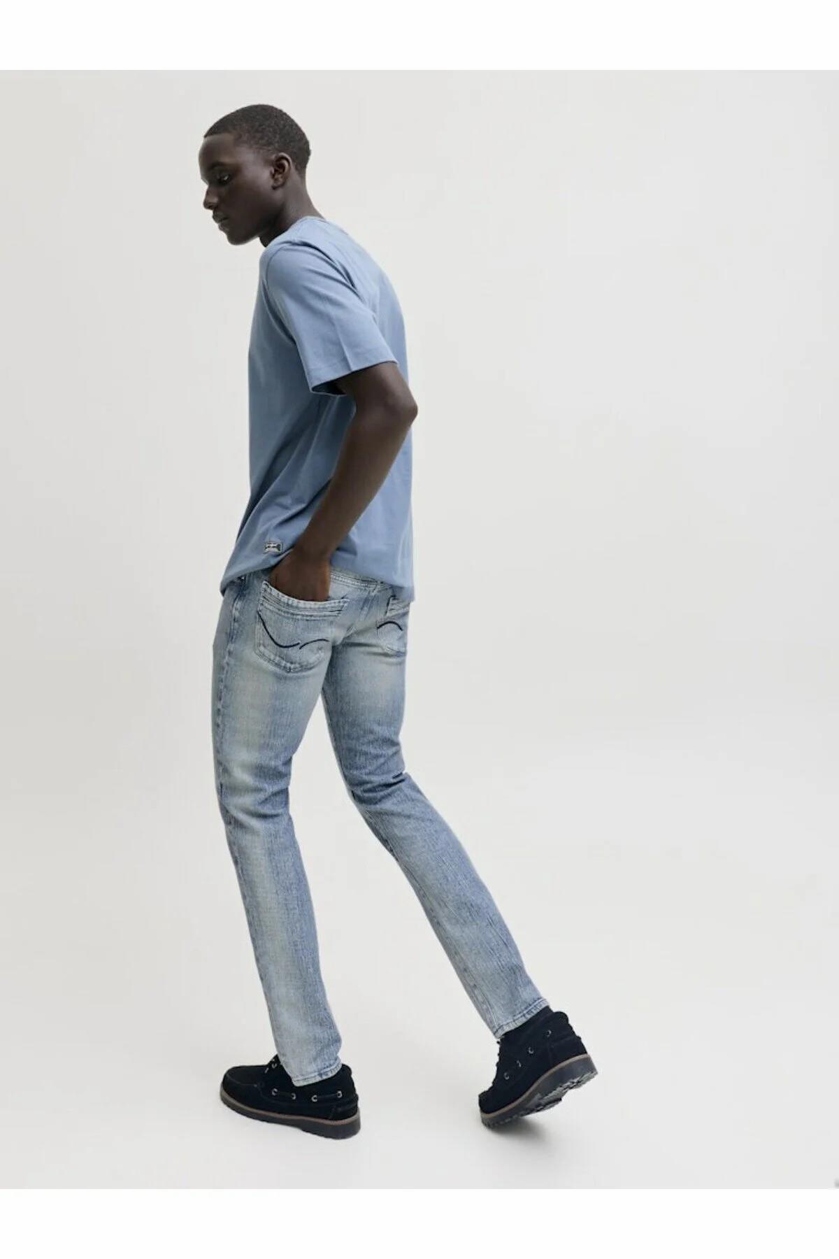 شلوار جین مردانه راسته فاق نرمال | جک اند جونز Jack & Jones 12295611 - تصویر 8