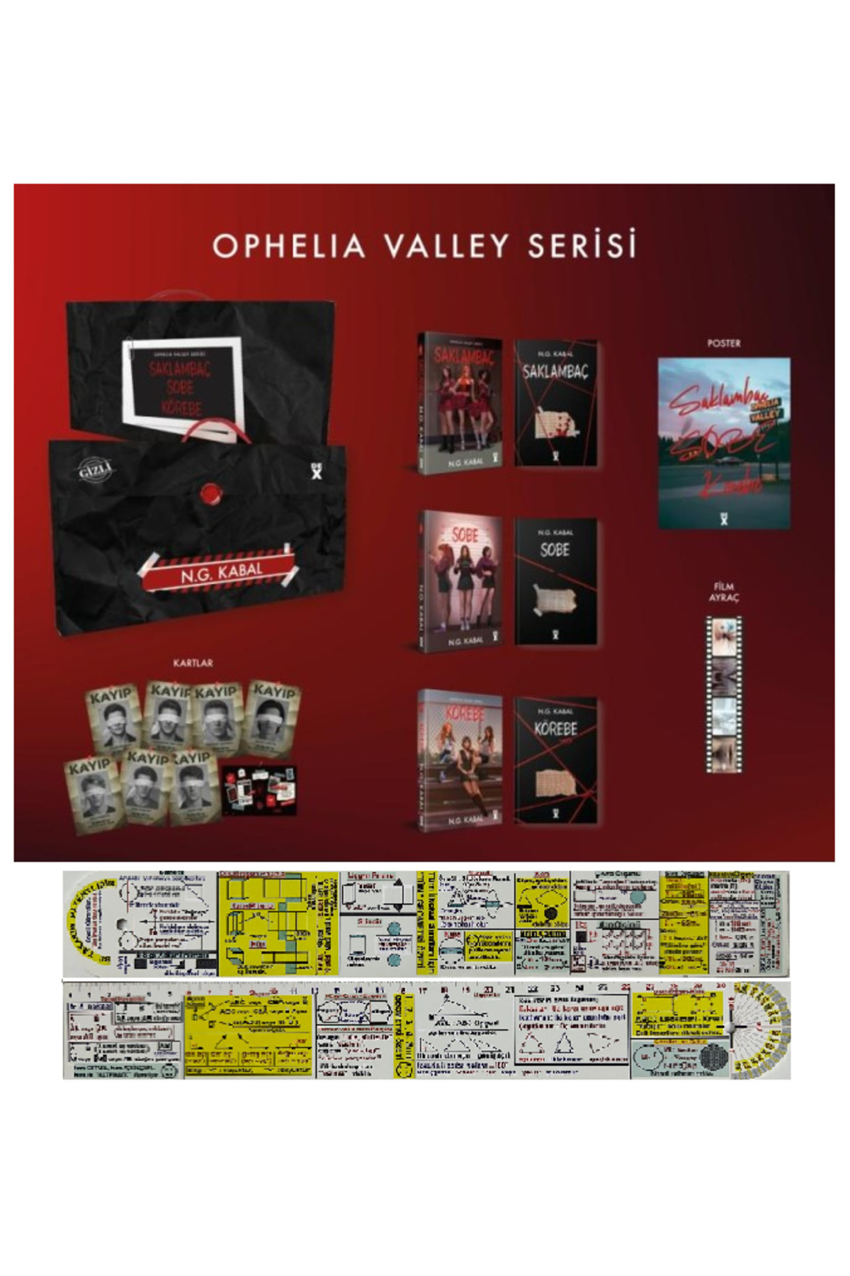 Dex Ophelia Valley Serisi Kutulu 3 Kitap Set N. G. Kabal/Saklambaç