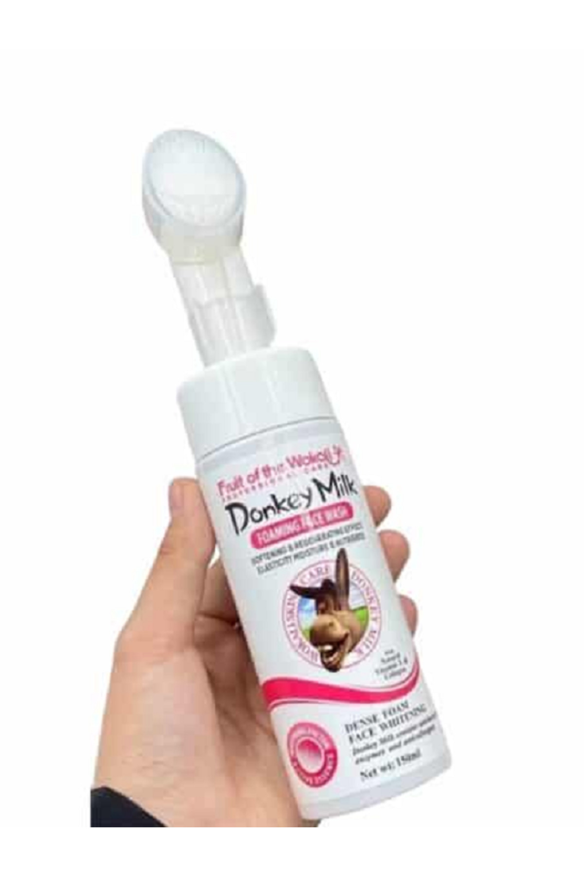 Donkey Milk Foamining Face Wash, Gerçek Eşek Sütü Özü Ve Gliserin Yüz Temizleme Köpüğü Fırçalı 150 M — 87454854154874851 — تصویر 8 از 8