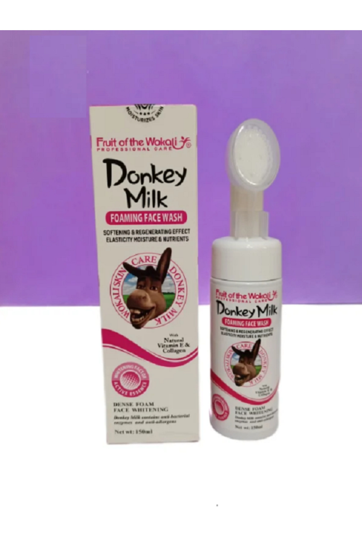 Donkey Milk Foamining Face Wash, Gerçek Eşek Sütü Özü Ve Gliserin Yüz Temizleme Köpüğü Fırçalı 150 M — 87454854154874851 — تصویر 6 از 8