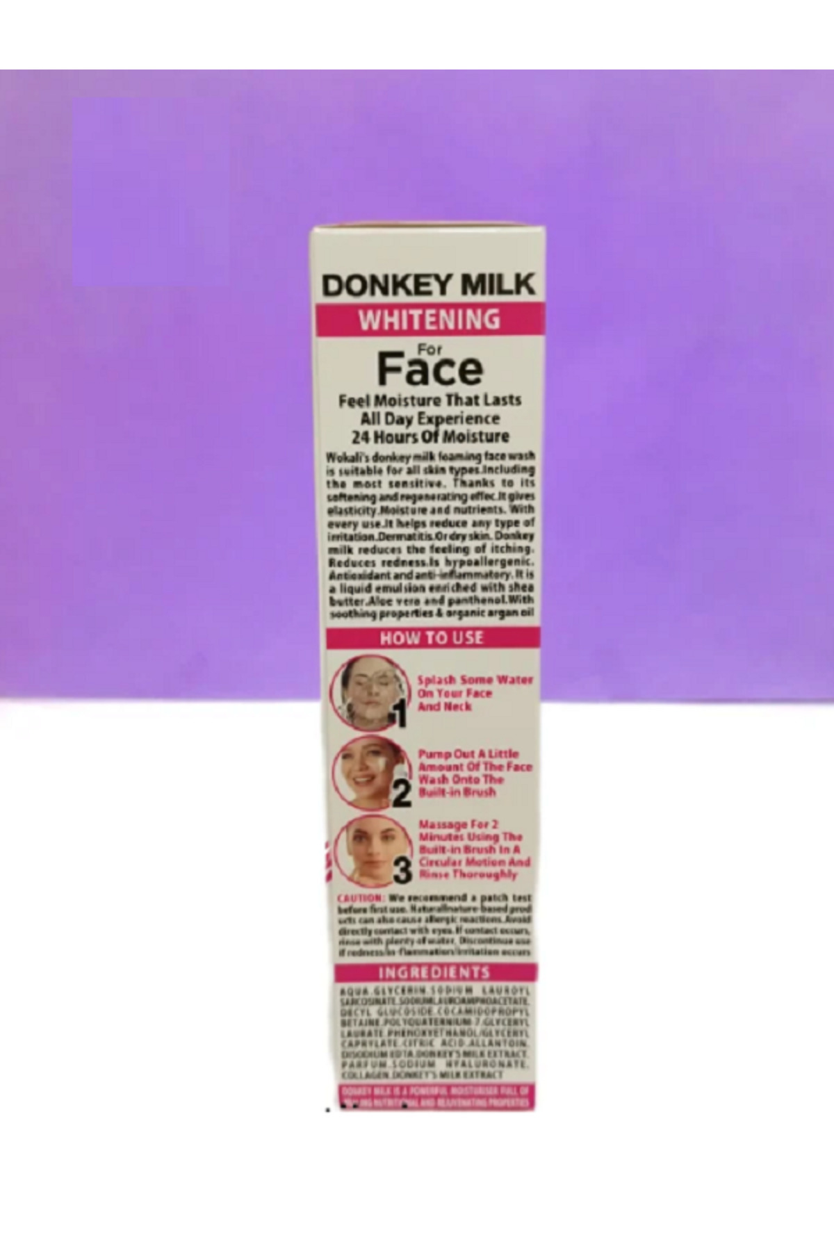 Donkey Milk Foamining Face Wash, Gerçek Eşek Sütü Özü Ve Gliserin Yüz Temizleme Köpüğü Fırçalı 150 M — 87454854154874851 — تصویر 5 از 8