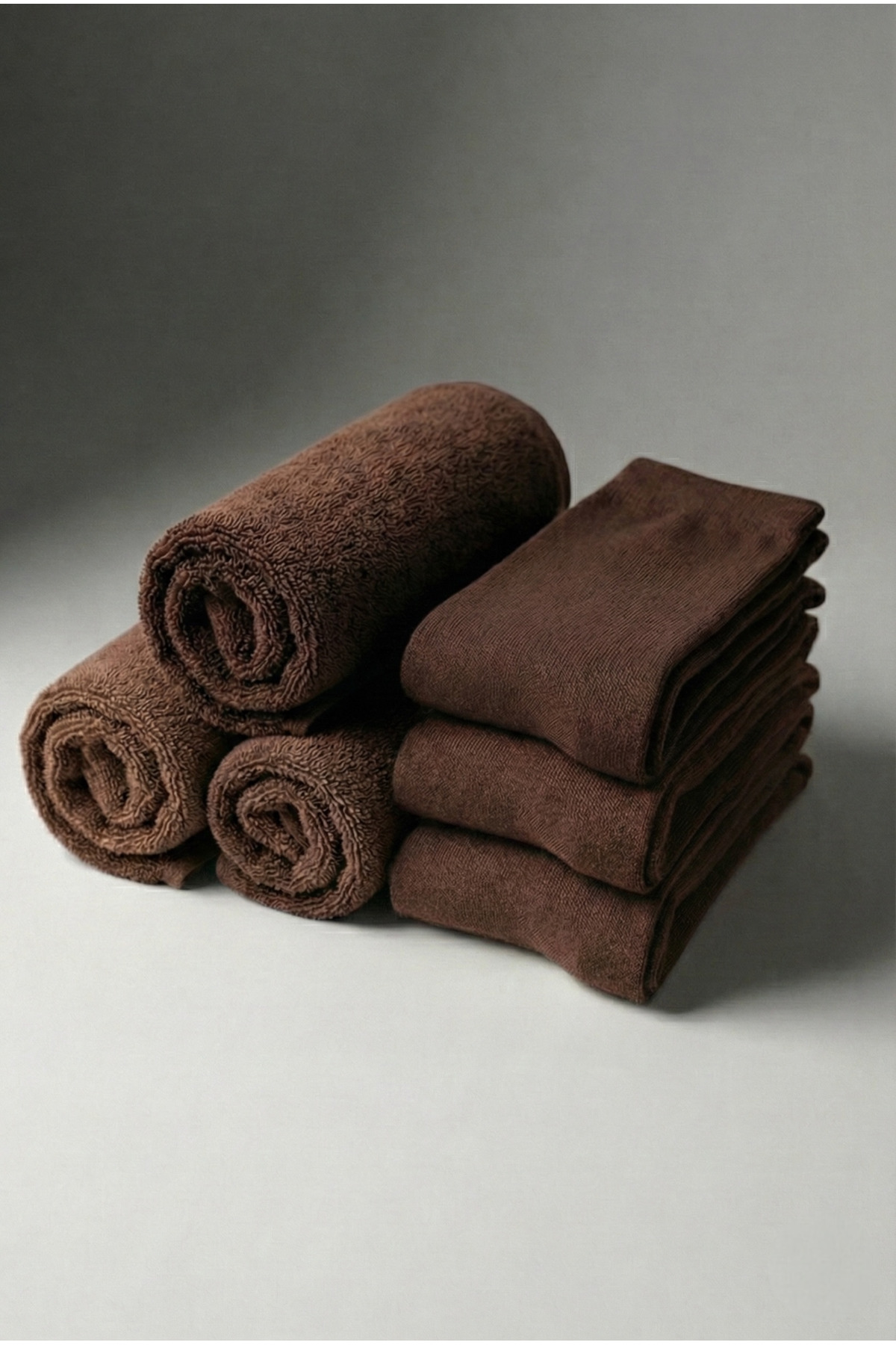 Ducks Socks Men's Brown 3-Piece Seamless Heat Preservative Thermal Winter Towel Socks