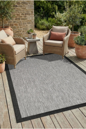 SYH Concept Çerçeveli Sisal Kilim Halı - Kaymaz Taban Makinede Yıkanabilir - ...