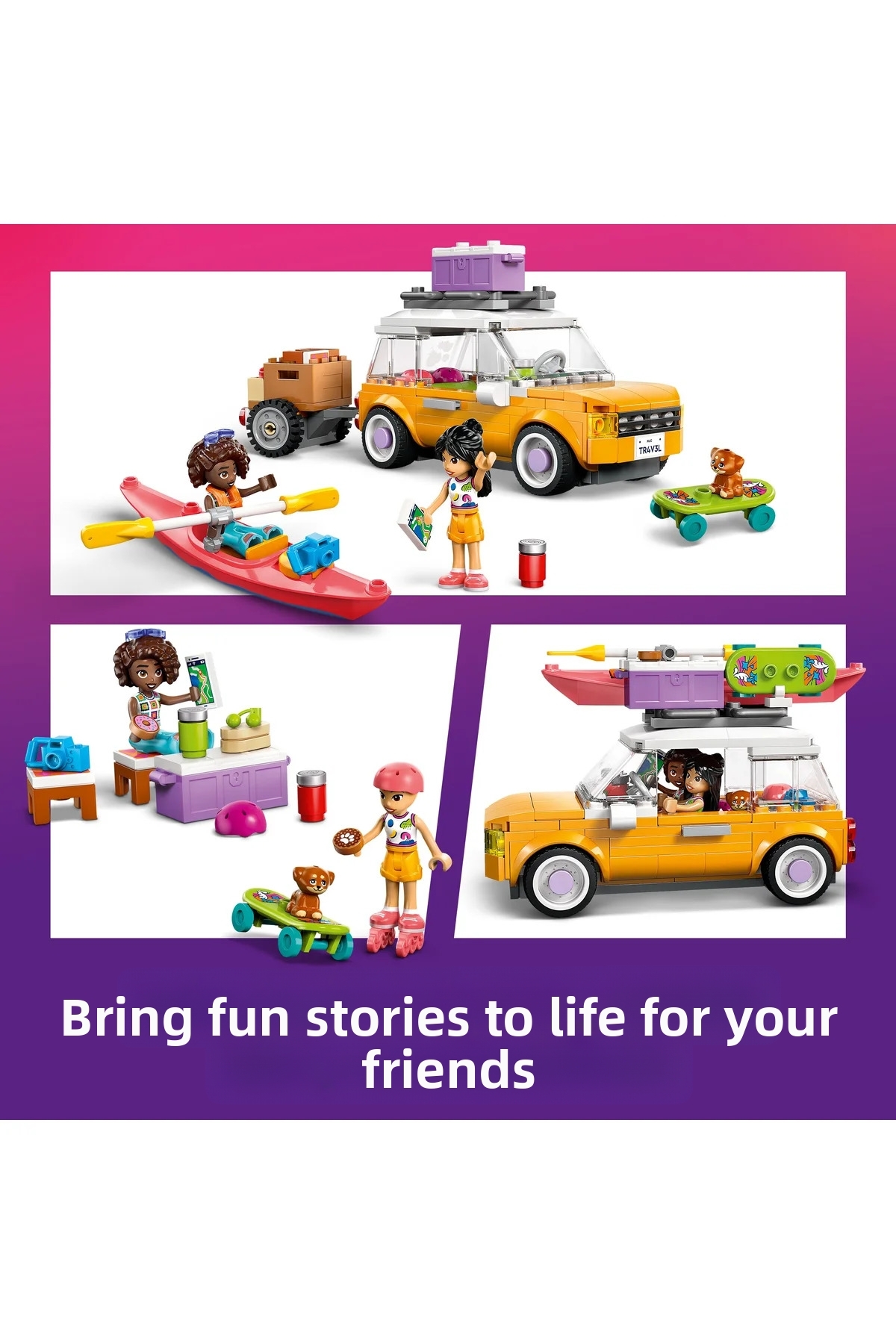 ® Friends Friendship Travel Car 42659 – ست ساختنی اسباب‌بازی خلاقانه برای کودکان ۶ سال به بالا (۲۲۰ قطعه)