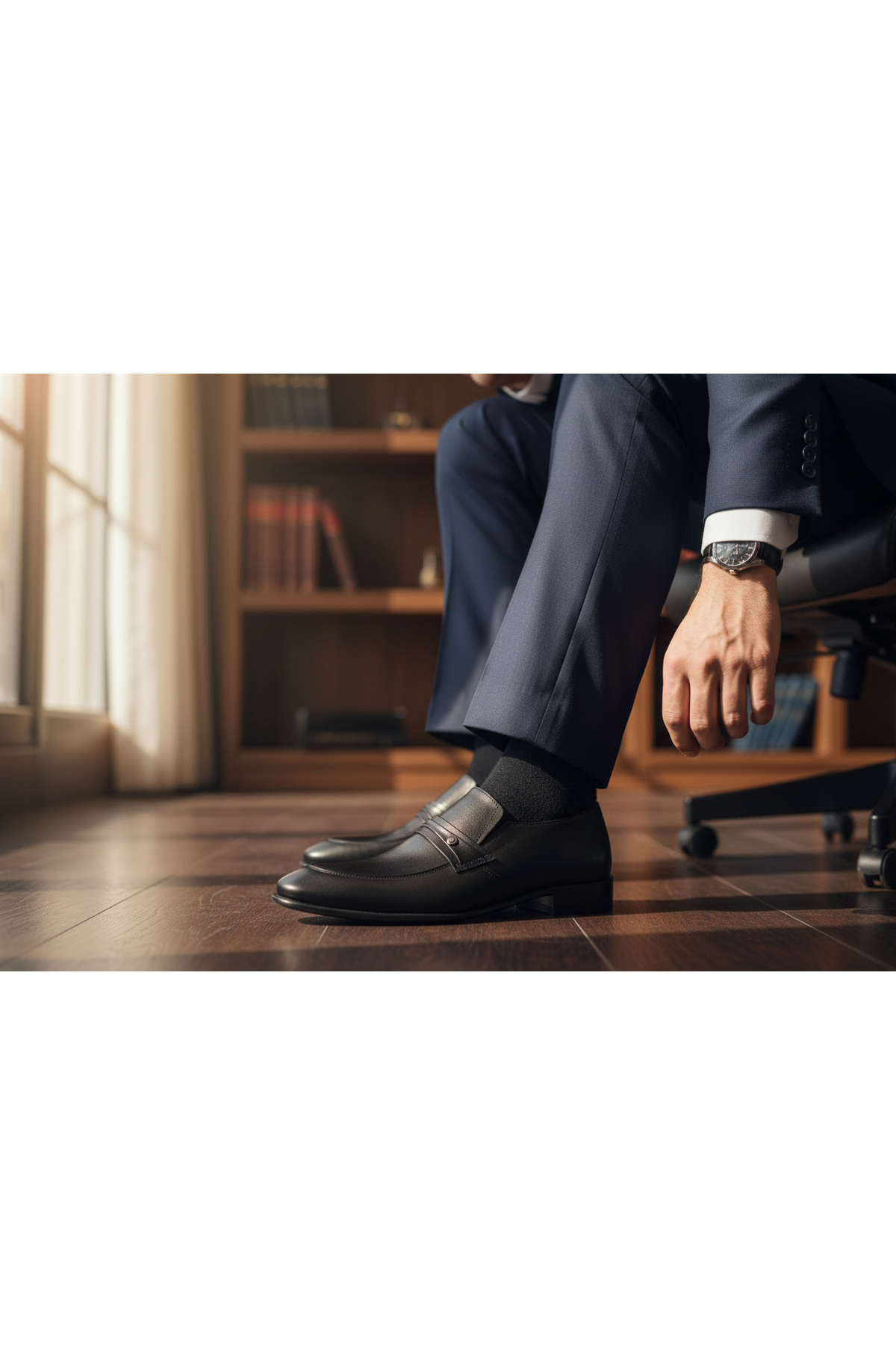 abar classic  ERKEK HAKİKİ DERİ NEOLİT TABAN KLASİK KUNDURA AYAKKABI - Görsel 3