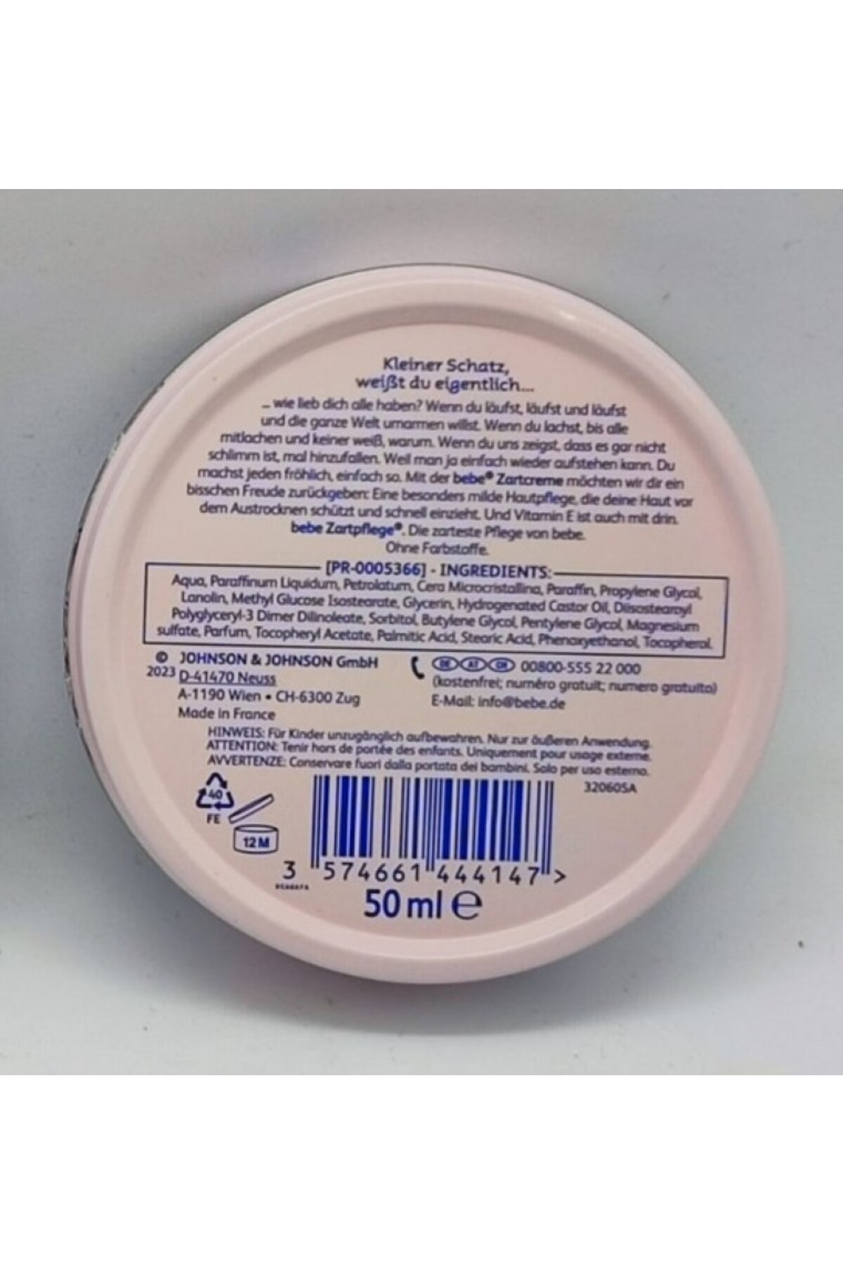 Bebe Zartpflege Zartcreme 50 ml Hassas Bakım Kremi fotoğrafı 4 (önizleme)