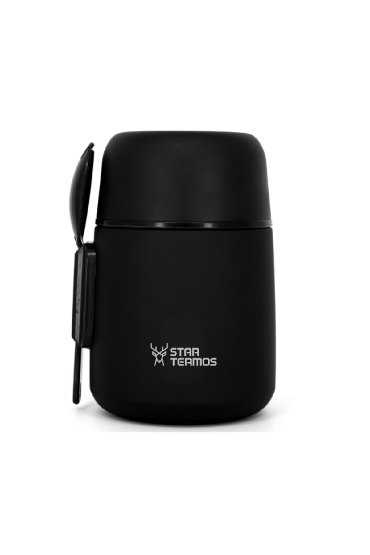 Star Termos Yemek & Mama Termosu 500 ml - SİYAH | 8 Saat Sıcak, 12 Saat Soğuk 48 Saat Buz Tutma fotoğrafı 2 (önizleme)