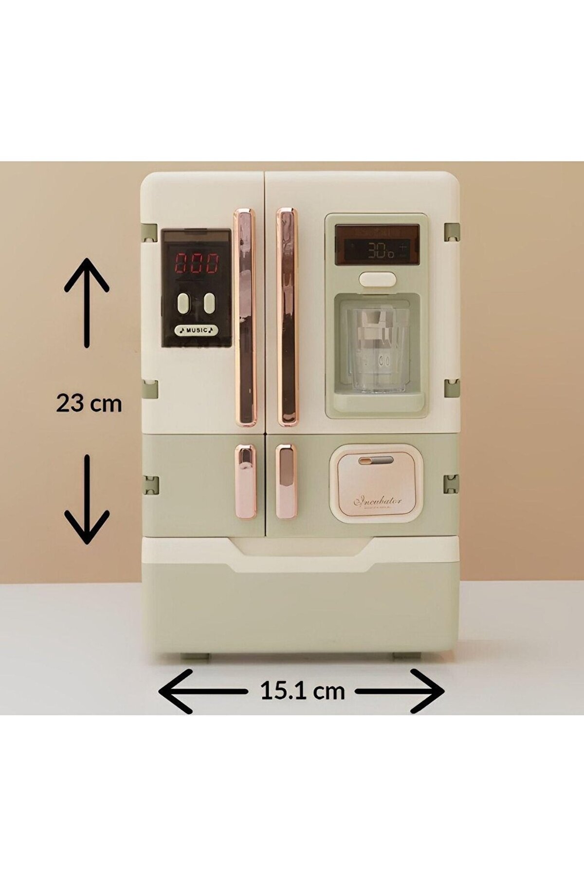 VARDEM OYUNCAK Vardem Işıklı ve Müzikli Buhar Çıkaran 28 Parça Aksesuarlı Buzdolabı fotoğrafı 5 (önizleme)
