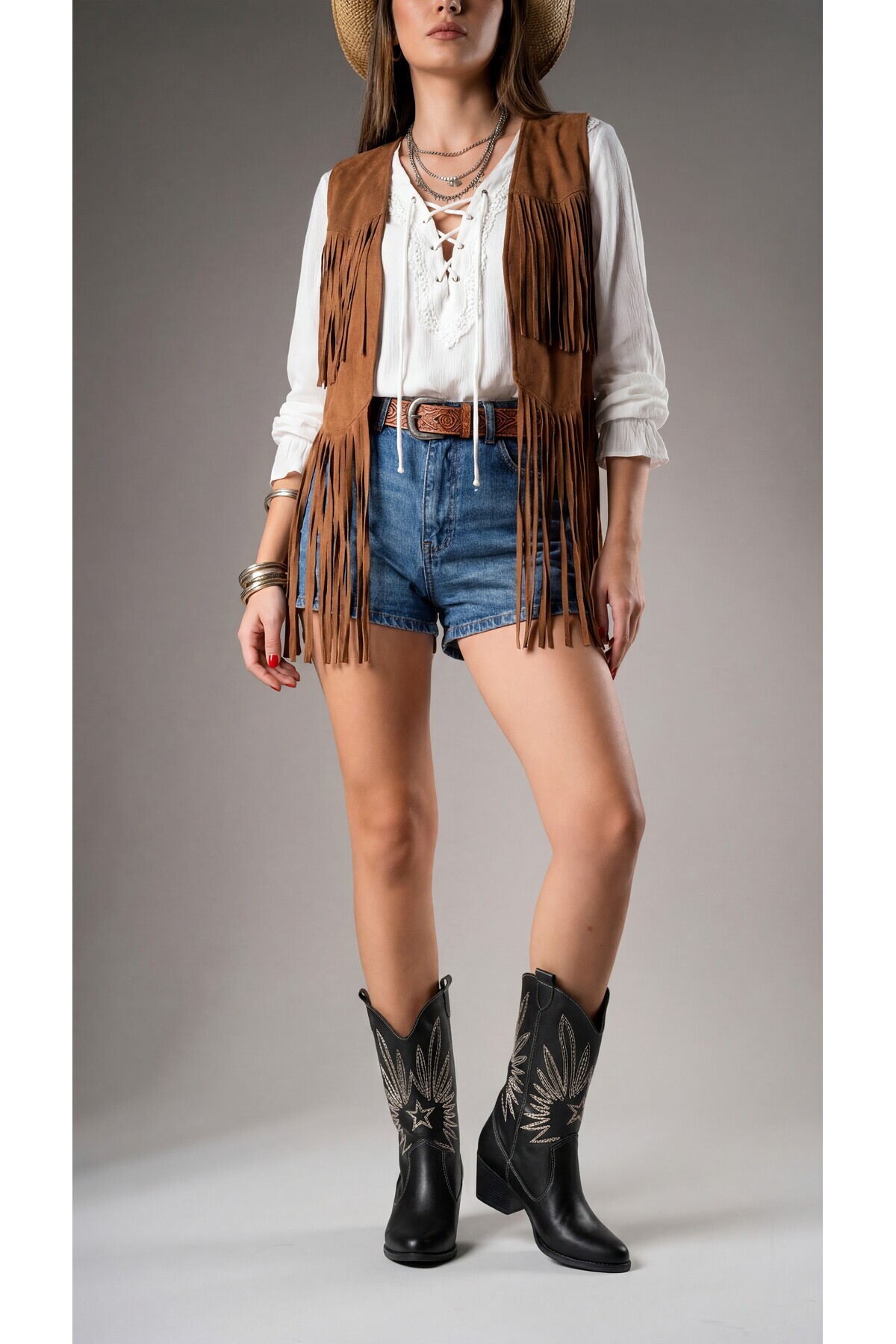 Riccon  Rhifthil Kadın Çizme 00125001 Siyah Cilt - Görsel 3