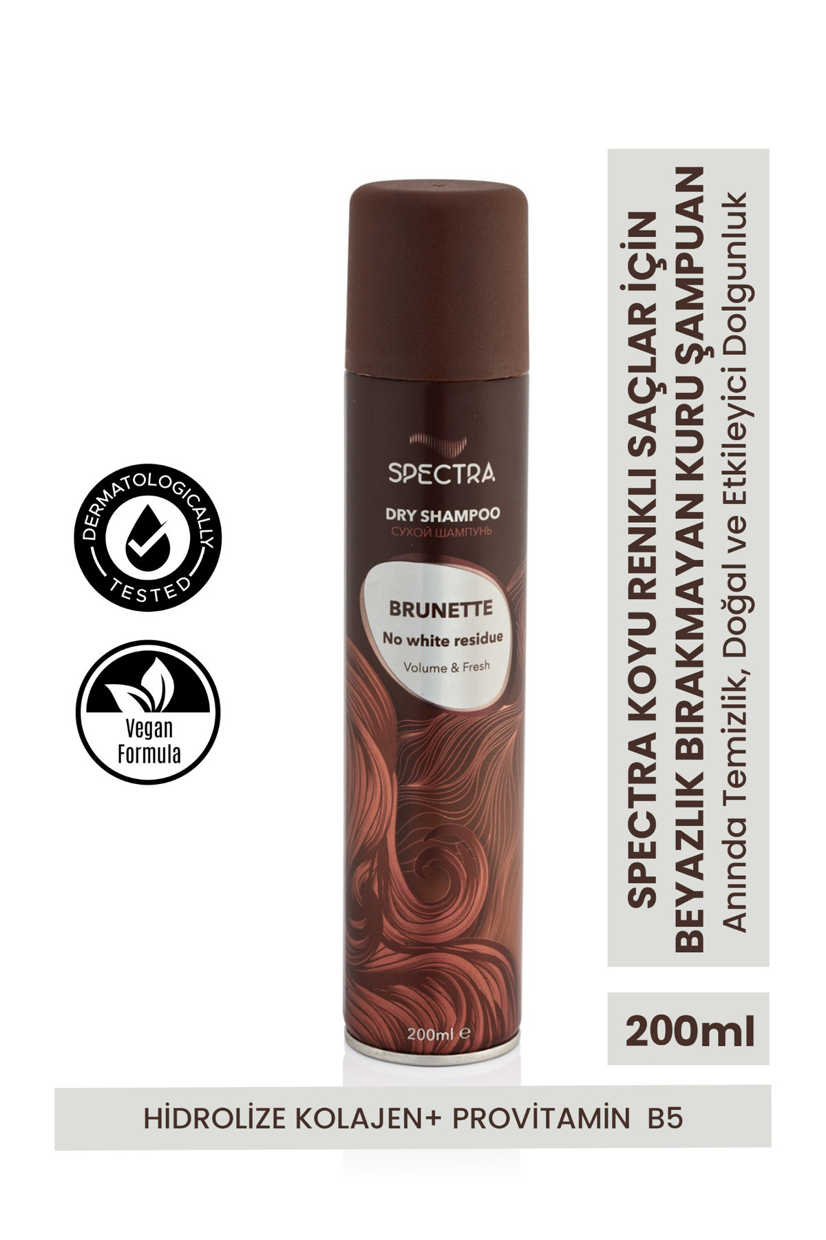 Spectra Care Koyu Renkli Saçlar İçin Beyazlık Bırakmayan Hacim Veren Kuru Şampuan