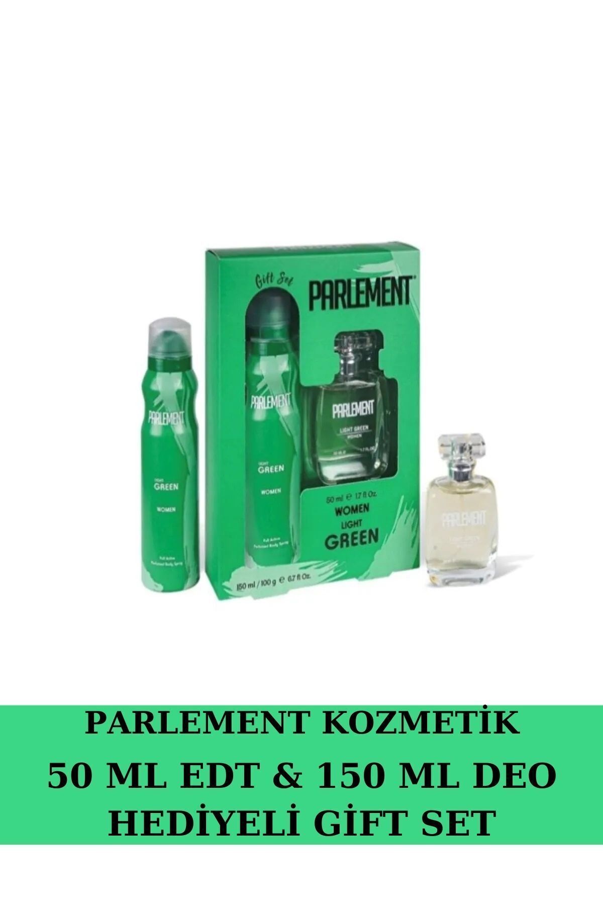 Parlement Green 150 ml Deodarant Hediyeli Gift Set — Bayanset03 — تصویر 2 از 4