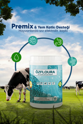 ÖZTAR İLAÇ Özfloura Büyükbaş & Küçükbaş Elektrolit Toz Yem Katkısı Sıvı Denge...