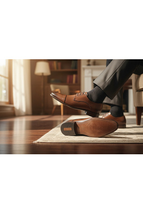 abar classic ERKEK HAKİKİ DERİ KAHVERENGİ KLASİK KUNDURA AYAKKABI